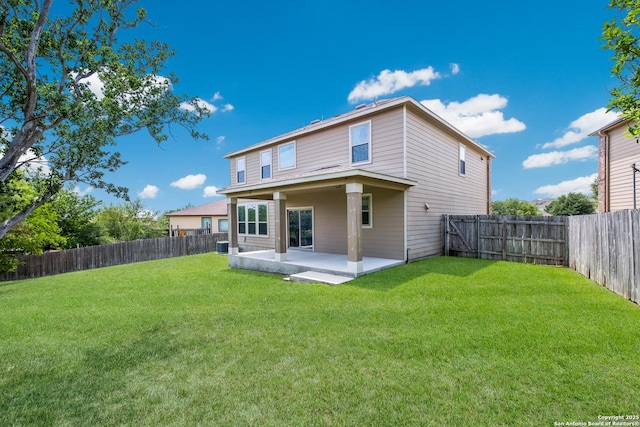 1303 Citlali Sun, San Antonio, TX 78245 - rear view of property with a patio area and central AC
