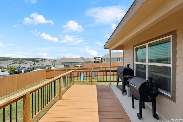 31575 Meander, Bulverde, TX 78163 - wooden terrace with a residential view