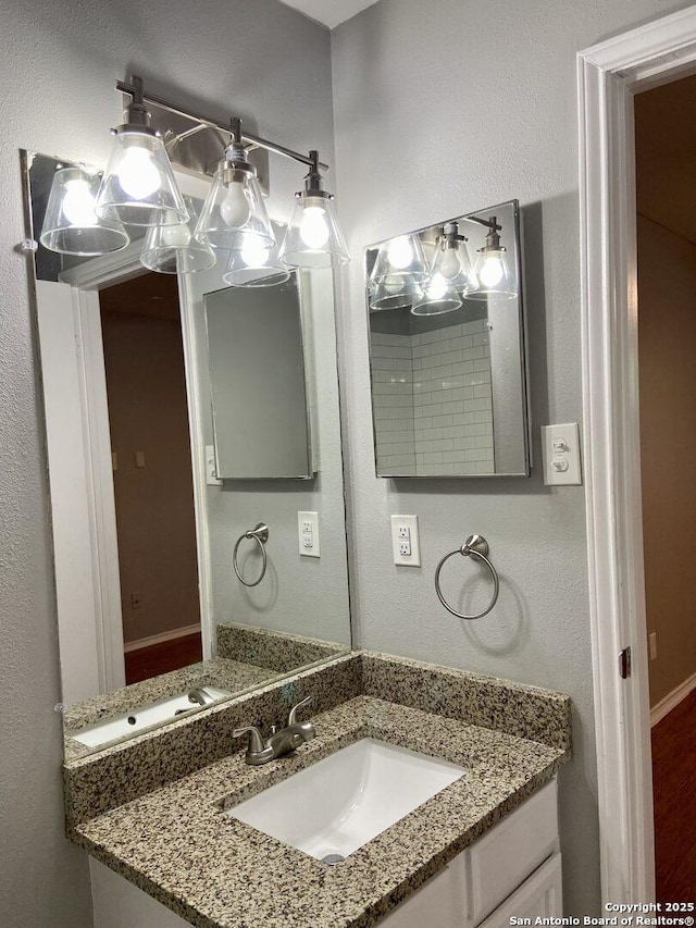 4803 Hamilton Wolfe Rd, San Antonio, TX 78229 - bathroom featuring vanity