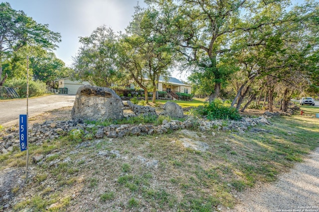 1588 Winding Crk, Spring Branch, TX 78070 - view of yard with driveway