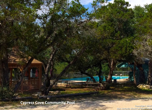 1588 Winding Crk, Spring Branch, TX 78070 - view of yard featuring a gazebo