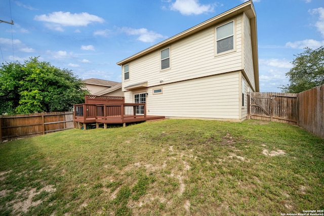 10438 Sun Ml, San Antonio, TX 78254 - back of house with a wooden deck