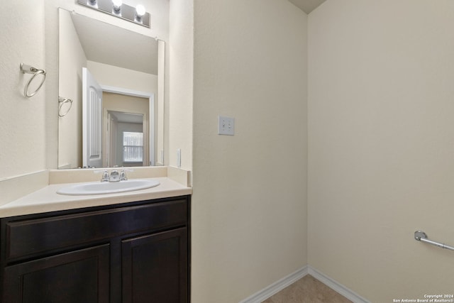 1407 Frio Eagle, San Antonio, TX 78245 - bathroom with vanity and tile patterned flooring