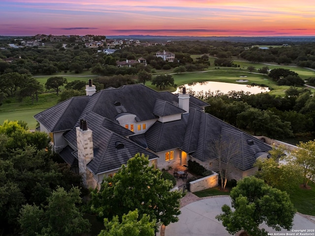 52 Oakland Hls, Boerne, TX 78006 - view from above of property with a large body of water and a golf club