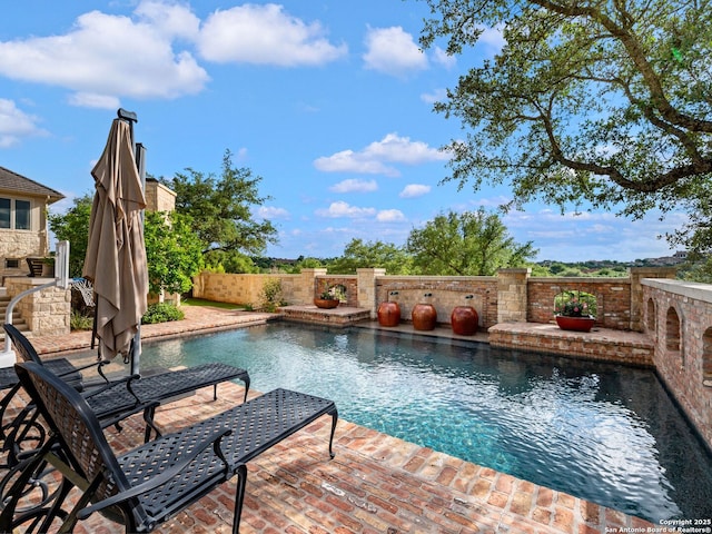 52 Oakland Hls, Boerne, TX 78006 - view of pool with a patio area and fence