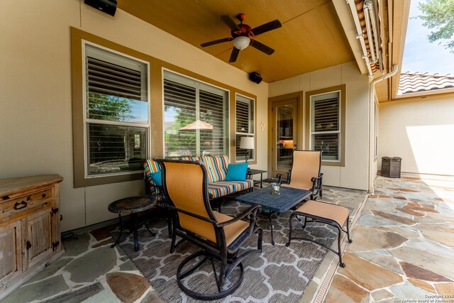135 Penns Way, Shavano Park, TX 78231 - view of patio featuring ceiling fan