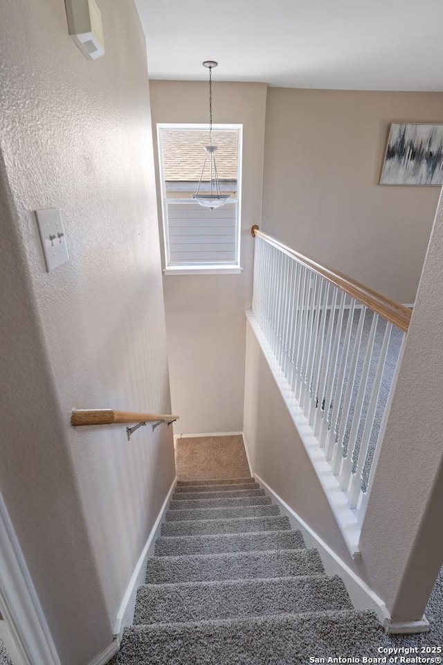1427 Alaskan Wolf, San Antonio, TX 78245 - staircase featuring carpet and baseboards