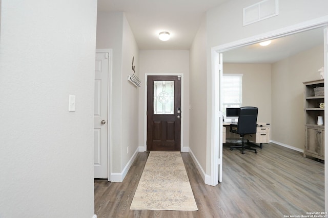 12890 Limestone Way, San Antonio, TX 78253 - entryway featuring wood finished floors and baseboards