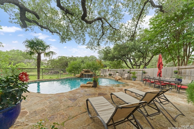 26019 Meadowlark Bay, San Antonio, TX 78260 - view of pool with a patio area and a fenced backyard