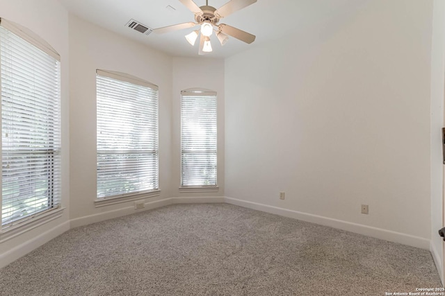 132 Long Bow Rd, Shavano Park, TX 78231 - unfurnished room with a ceiling fan, baseboards, and light carpet