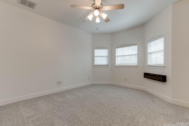 132 Long Bow Rd, Shavano Park, TX 78231 - carpeted spare room featuring plenty of natural light, baseboards, and ceiling fan
