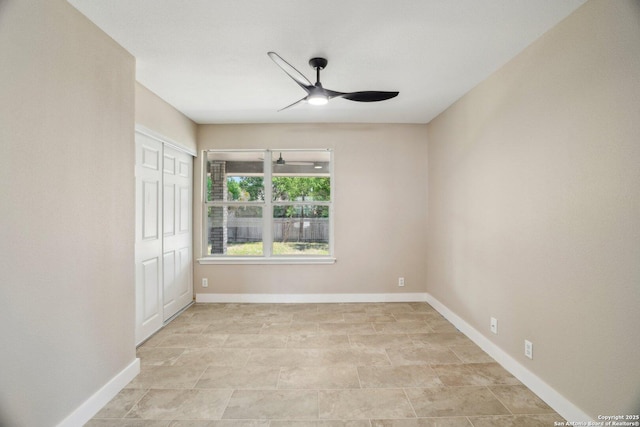 7230 Sunrise Lk, San Antonio, TX 78244 - unfurnished room with ceiling fan and baseboards