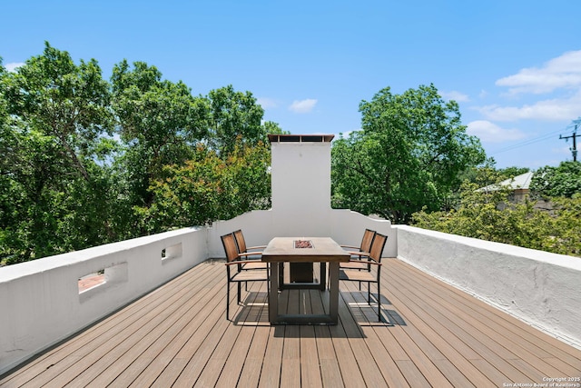 241 W Elsmere, San Antonio, TX 78212 - wooden deck featuring a fire pit