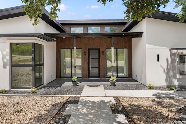 2637 Campestres, Spring Branch, TX 78070 - entrance to property featuring a porch and stucco siding