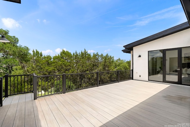 2637 Campestres, Spring Branch, TX 78070 - view of wooden deck