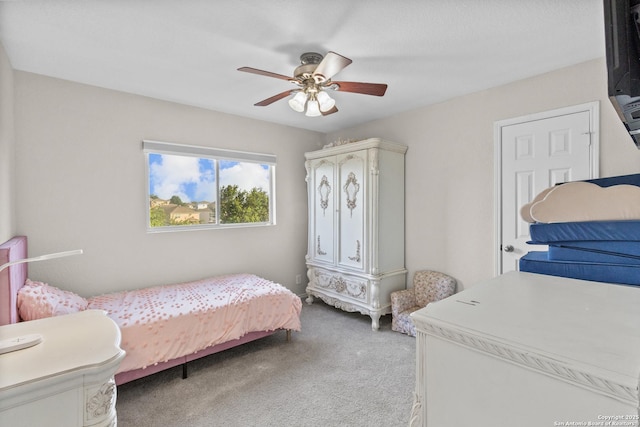 9702 Falcon Bay, Converse, TX 78109 - bedroom featuring light carpet and a ceiling fan