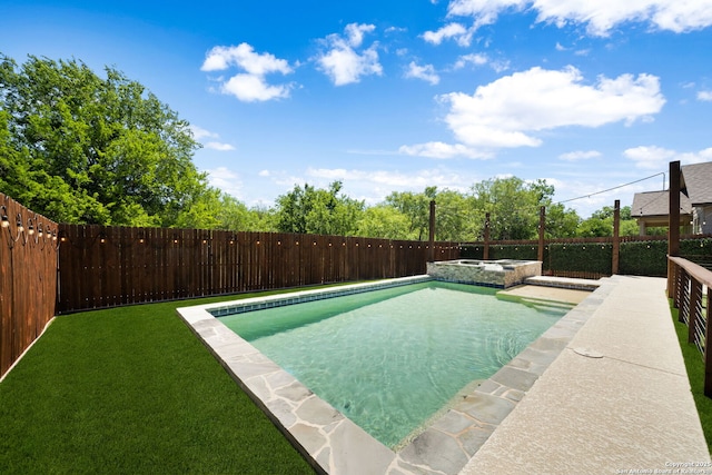 2060 Oedipus, San Antonio, TX 78245 - view of swimming pool with a pool with connected hot tub