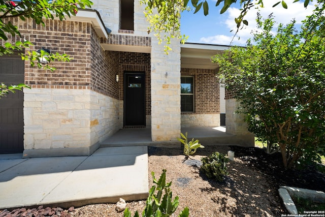 2060 Oedipus, San Antonio, TX 78245 - doorway to property with brick siding and stone siding