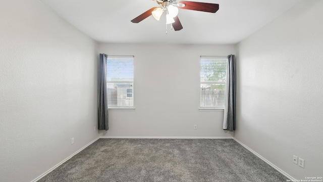 2253 Hidden Mdw, New Braunfels, TX 78130 - empty room with carpet, a ceiling fan, and baseboards