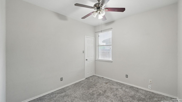 2253 Hidden Mdw, New Braunfels, TX 78130 - carpeted spare room with a ceiling fan and baseboards