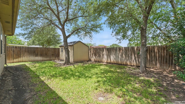 2253 Hidden Mdw, New Braunfels, TX 78130 - view of yard featuring a storage shed and an outbuilding