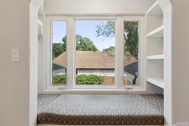 129 Elmview, Alamo Heights, TX 78209 - unfurnished sunroom featuring arched walkways