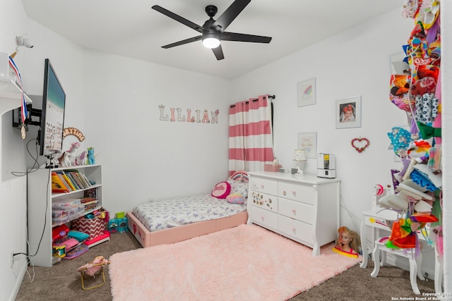 6718 Carlton Crst, San Antonio, TX 78253 - bedroom with carpet and ceiling fan