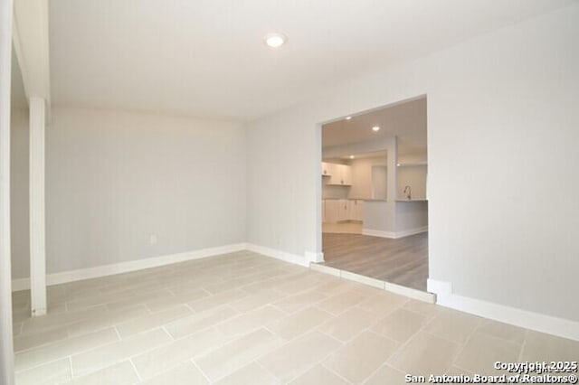 4615 Golf Vw, San Antonio, TX 78223 - spare room with recessed lighting and baseboards