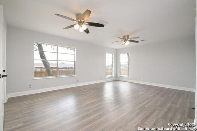 4615 Golf Vw, San Antonio, TX 78223 - unfurnished room with a ceiling fan, wood finished floors, and baseboards