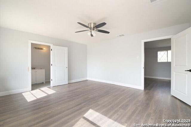 4615 Golf Vw, San Antonio, TX 78223 - unfurnished room featuring ceiling fan, wood finished floors, and baseboards