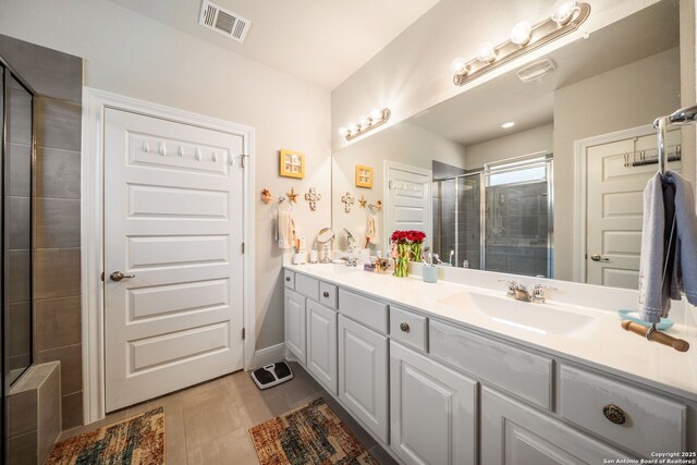 9334 Sundrop, San Antonio, TX 78254 - full bath featuring a stall shower and double vanity