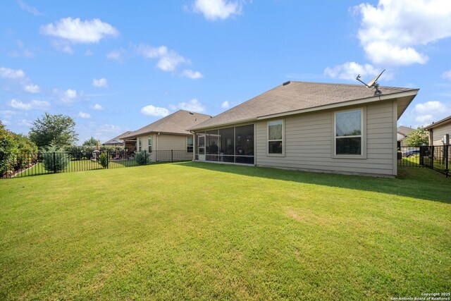 9334 Sundrop, San Antonio, TX 78254 - back of house featuring a sunroom