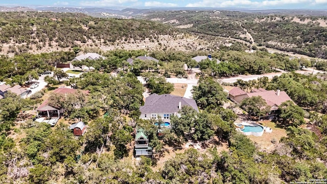 573 Mountain Oaks Dr, Canyon Lake, TX 78133 - drone / aerial view of a pool area