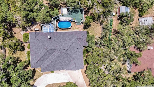 573 Mountain Oaks Dr, Canyon Lake, TX 78133 - view of subject property with a pool area