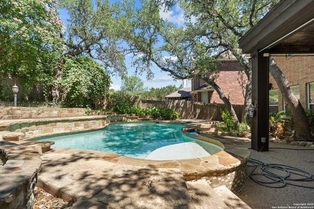 25233 Battle Lk, San Antonio, TX 78260 - view of pool featuring a fenced backyard