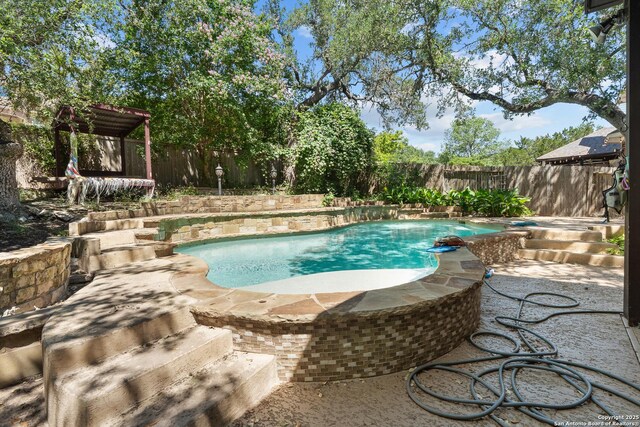 25233 Battle Lk, San Antonio, TX 78260 - view of pool with a fenced backyard