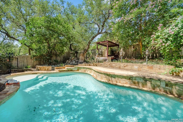 25233 Battle Lk, San Antonio, TX 78260 - view of pool featuring a fenced backyard