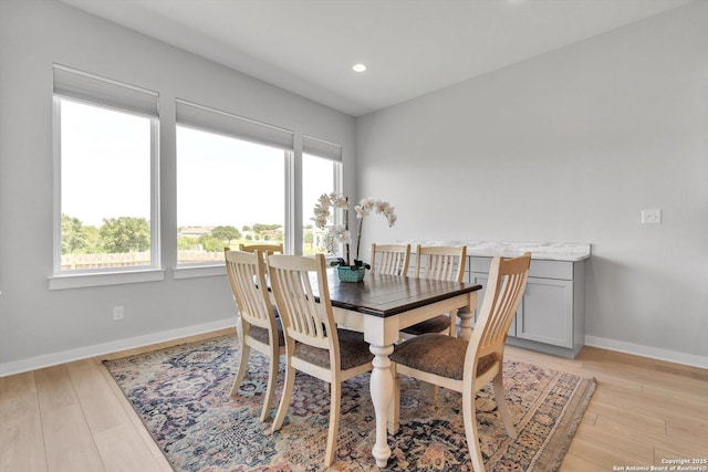 1624 Dirndl, New Braunfels, TX 78132 - dining room with baseboards, light wood finished floors, and recessed lighting