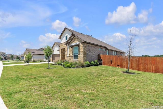 1624 Dirndl, New Braunfels, TX 78132 - view of side of property with stone siding and an attached garage