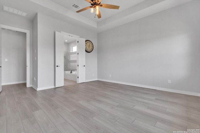 1624 Dirndl, New Braunfels, TX 78132 - empty room featuring ceiling fan, light wood-style floors, and baseboards