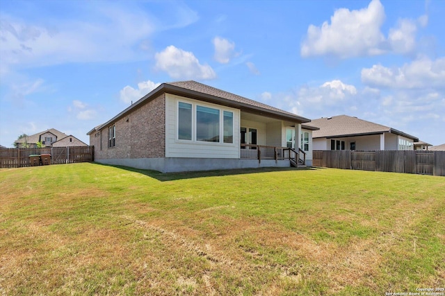 1624 Dirndl, New Braunfels, TX 78132 - rear view of house featuring brick siding