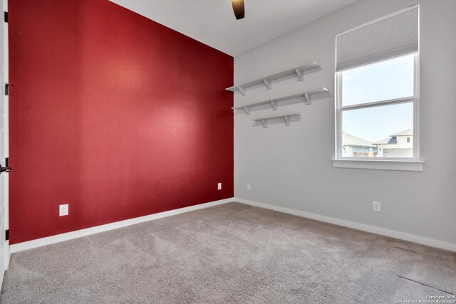 1624 Dirndl, New Braunfels, TX 78132 - carpeted spare room featuring a ceiling fan and baseboards