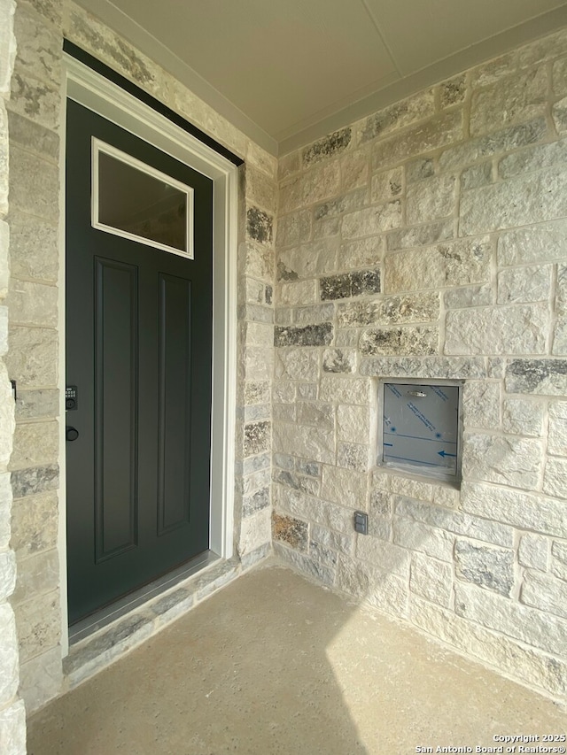 11111 Carlyle Spgs, Live Oak, TX 78233 - entrance to property featuring stone siding