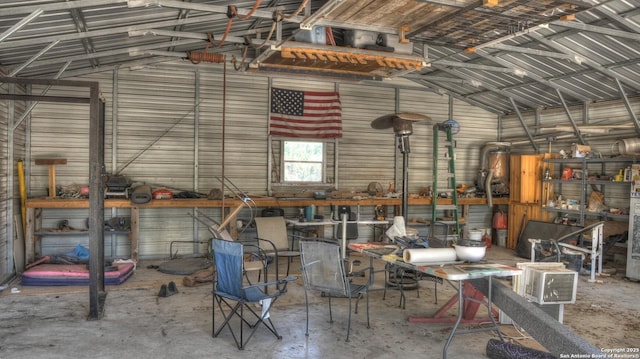 121 David Rankin Rd, Leakey, TX 78873 - garage featuring metal wall