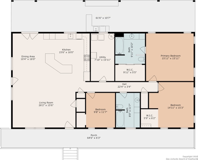 121 David Rankin Rd, Leakey, TX 78873 - room layout