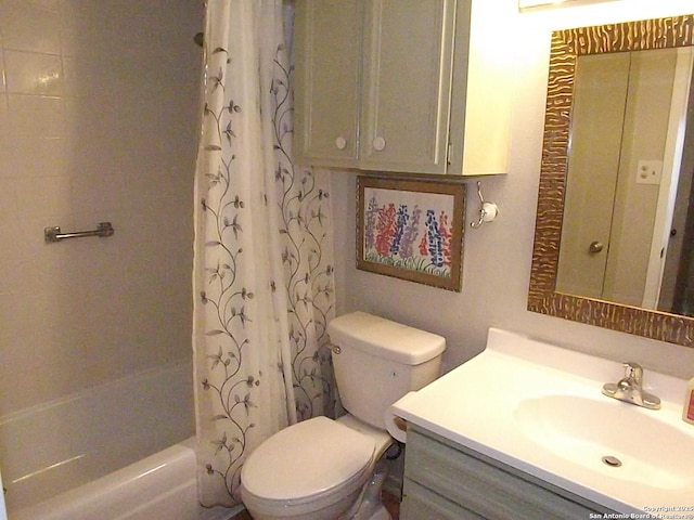 2300 Nacogdoches Unit 210C, San Antonio, TX 78209 - bathroom with toilet, vanity, and shower / tub combo