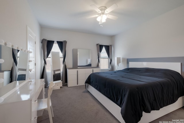 7731 Chatham, San Antonio, TX 78218 - carpeted bedroom with a ceiling fan