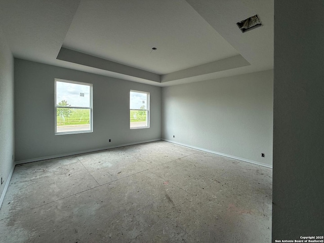 13726 Birch Xing, San Antonio, TX 78252 - spare room featuring a raised ceiling and baseboards