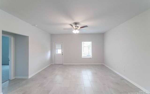 6726 Velma Path, San Antonio, TX 78253 - spare room featuring a ceiling fan and baseboards