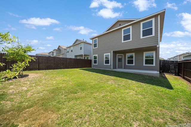 9827 Western Sedge, San Antonio, TX 78254 - rear view of house with a patio